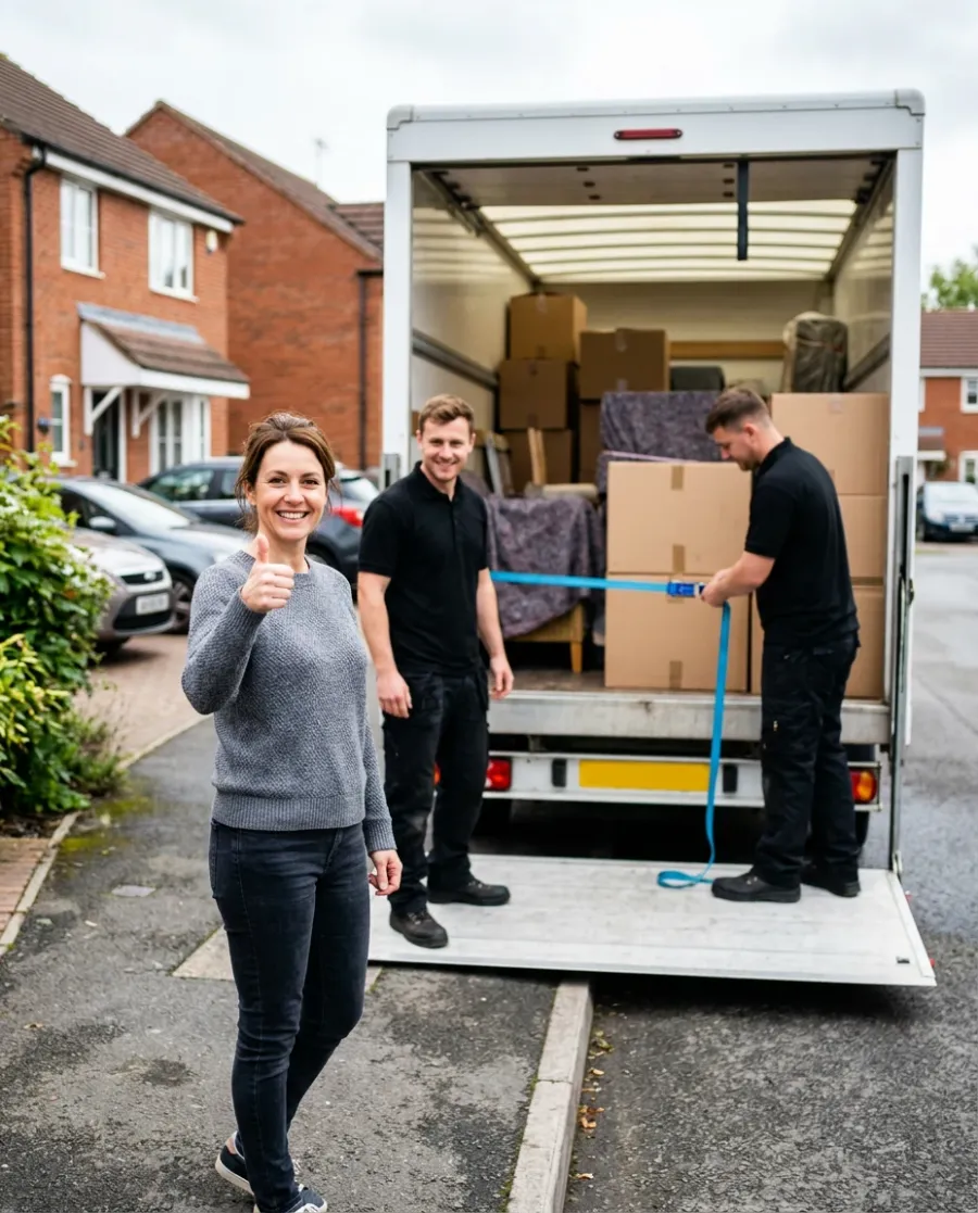 A happy Yara Fleet customer on moving day